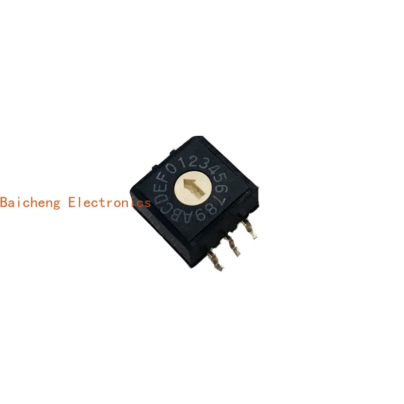 10PCS RM3AF-16R-V Digital 3:3 Surface mount Foot Rotary Coding Switch 0-9 A-F Positive Ring Code