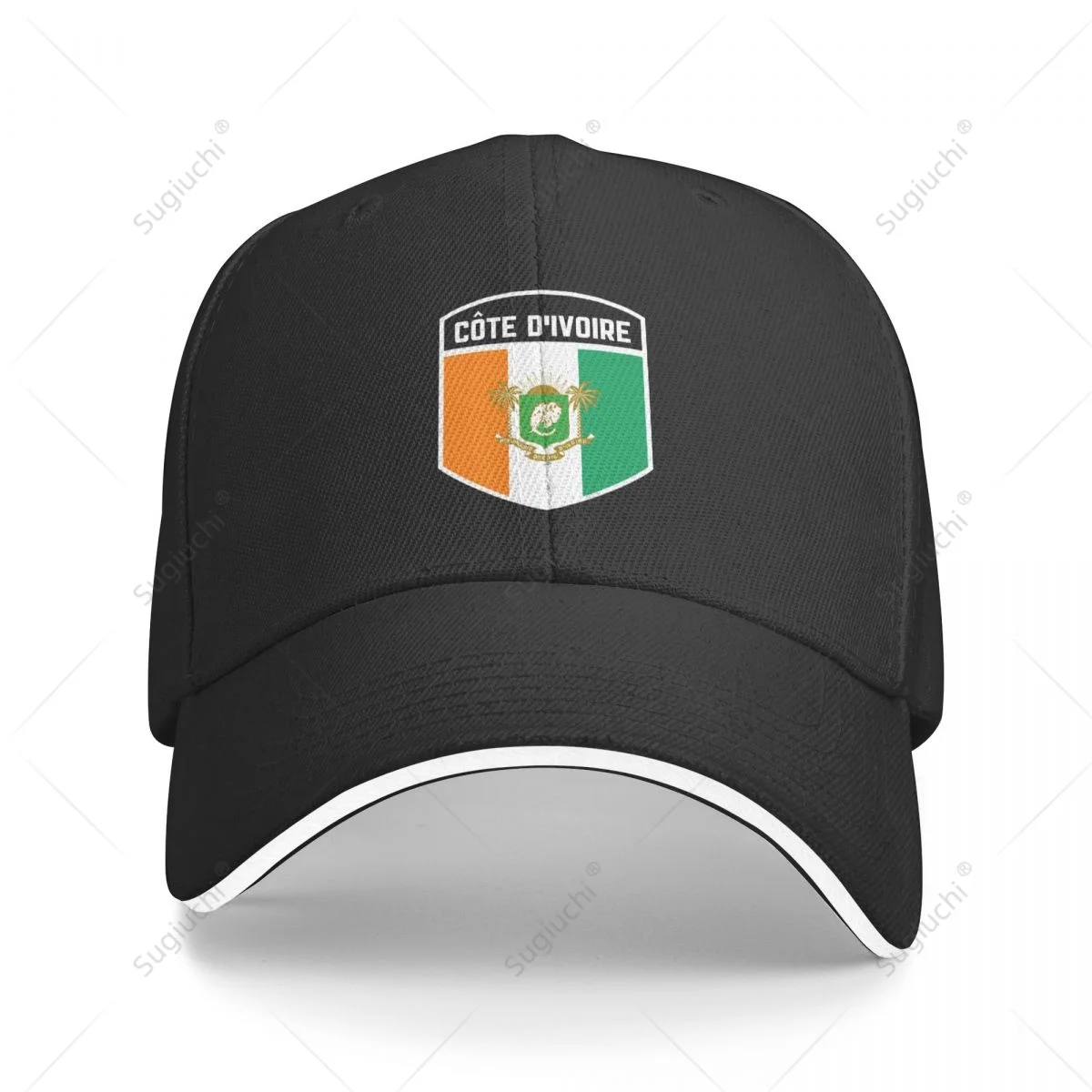 Multifunction Cote D'Ivoire Flag Shield Sandwich Baseball Cap Men Sports Casual Caps Golf Hat Fishing Outdoors