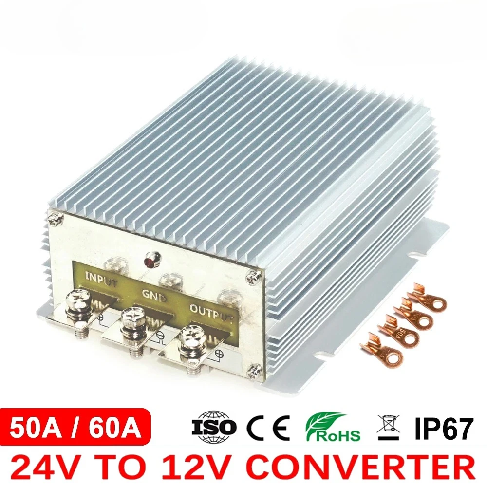 Buck Module 24V to 12V 60A 50A Step Down Voltage Regulator DC-DC Converter Car Truck Boat Transformer