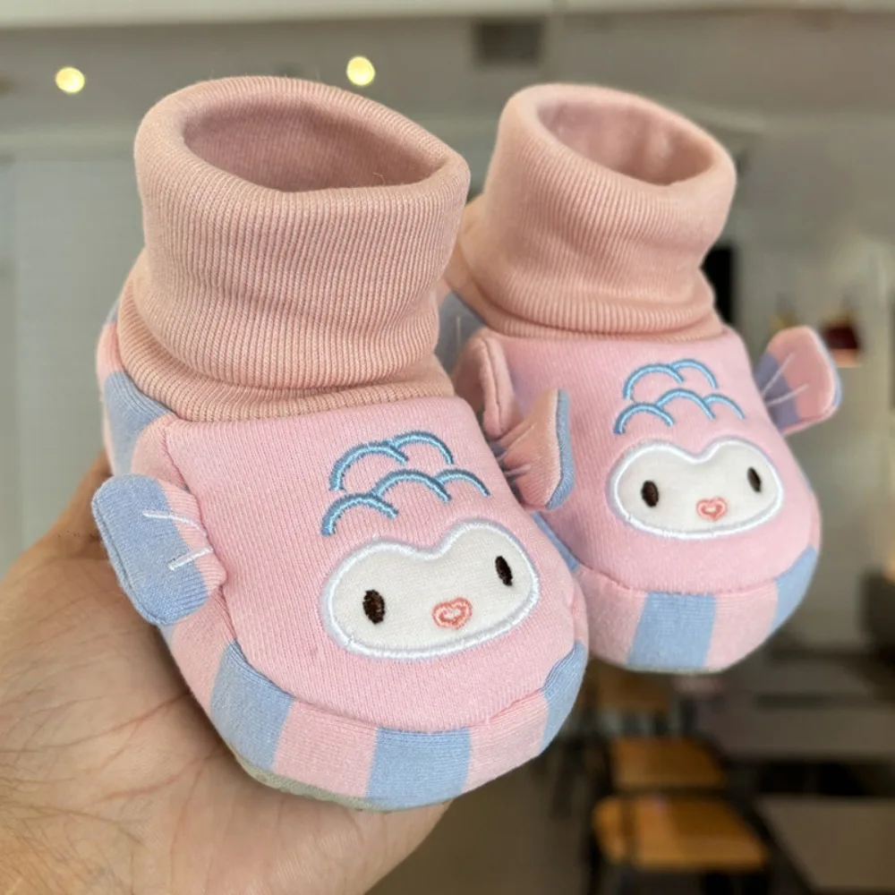 

Soft Rubber Sole Baby Walker Shoes Cartoon Design Non-Slip Baby Socks Shoes Wear-resistant Breathable Child Floor Sneaker
