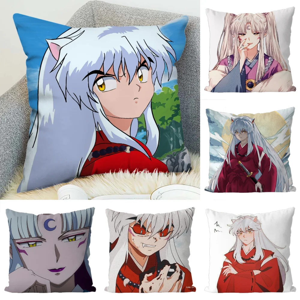 

Inuyasha Pillow Case Luxury Double-sided For Car Pillows 45x45 Cushions Cover Home And Decoration Sofa Pillowcase 50x50