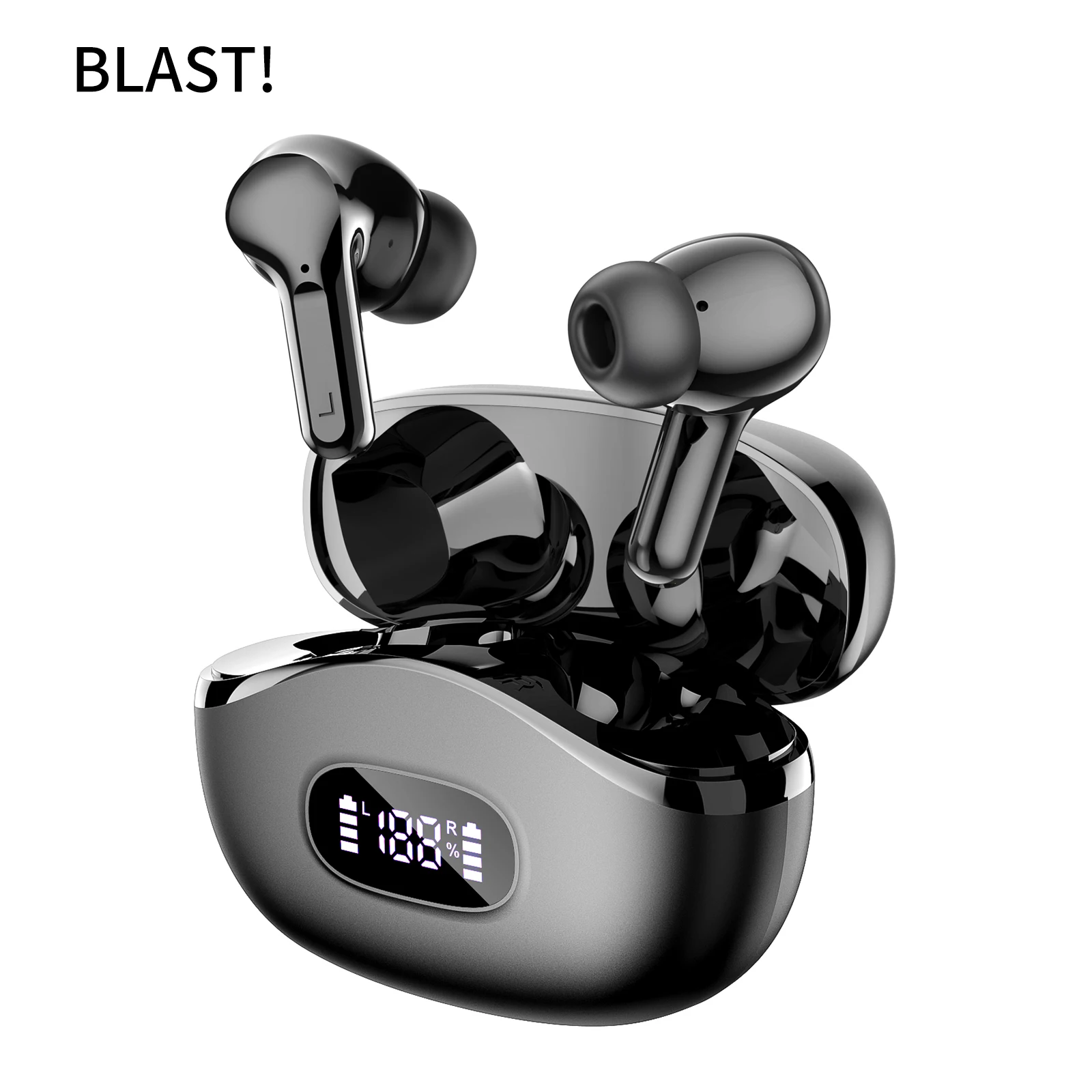 Touch BLAST! i63 Ture Wireless Stereo Earphones Volume control earbuds TWS B BLAST! i63 extra Earcaps headset Digital Display