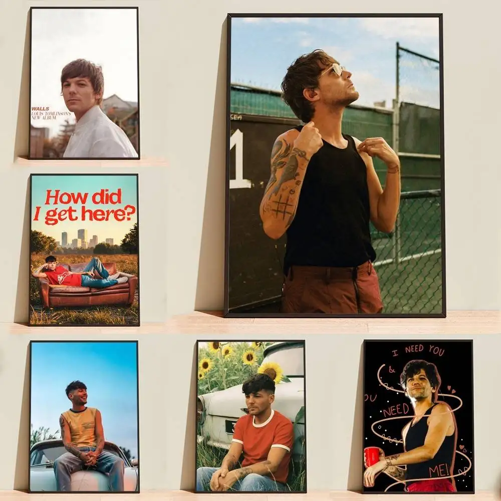 How Did I Get Here Louis T-Tomlinson Poster Self-adhesive Waterproof Paper Sticker Coffee House Bar Room Wall Decor