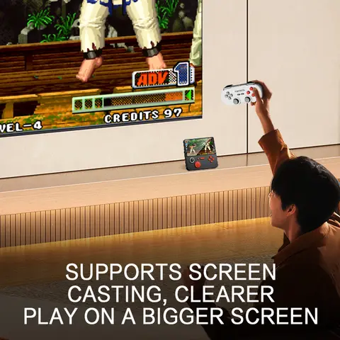 GameMT E5 Handhållen Spelkonsol 5000 mAh Powerbank 2-i-1 Snabbladdare 17W Inbyggda Retrospel Stödjer Hörlurar HDM PS1 10 best sales Powerbank-spel - №6