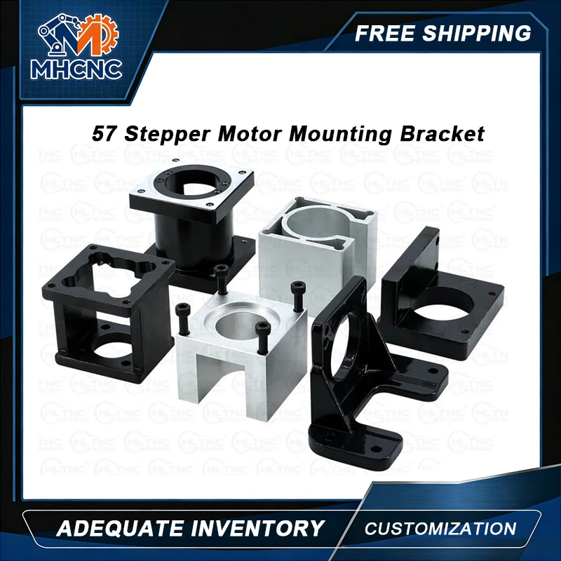 MHCNC 1PC Nema23 57 Stepper Motor Mounting Bracket Fixed Base Support For CNC Router Laser Engraving Machine 3D Printer