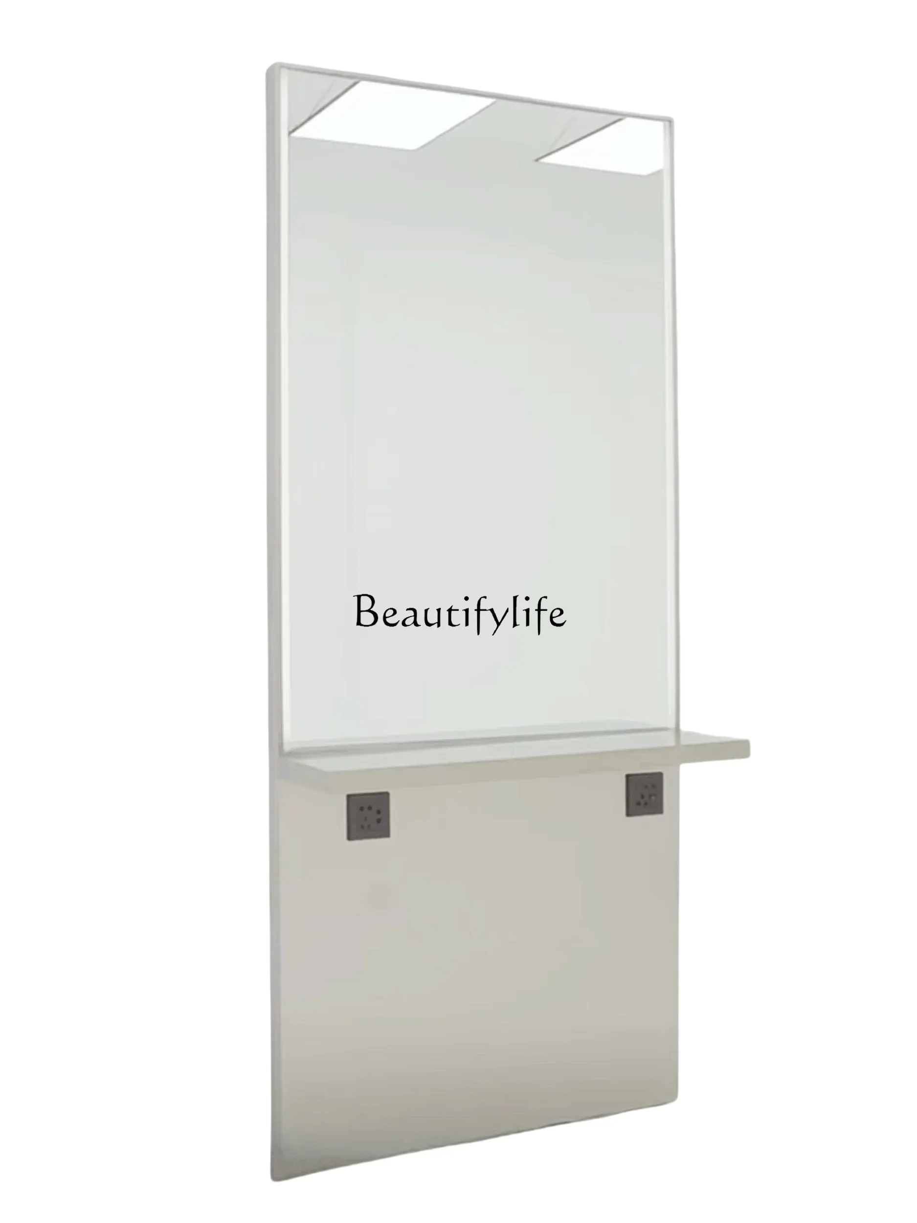 For Hair Salon One-Piece with Table Board Trifold Mirror Single-Sided Speed Shear Mirror