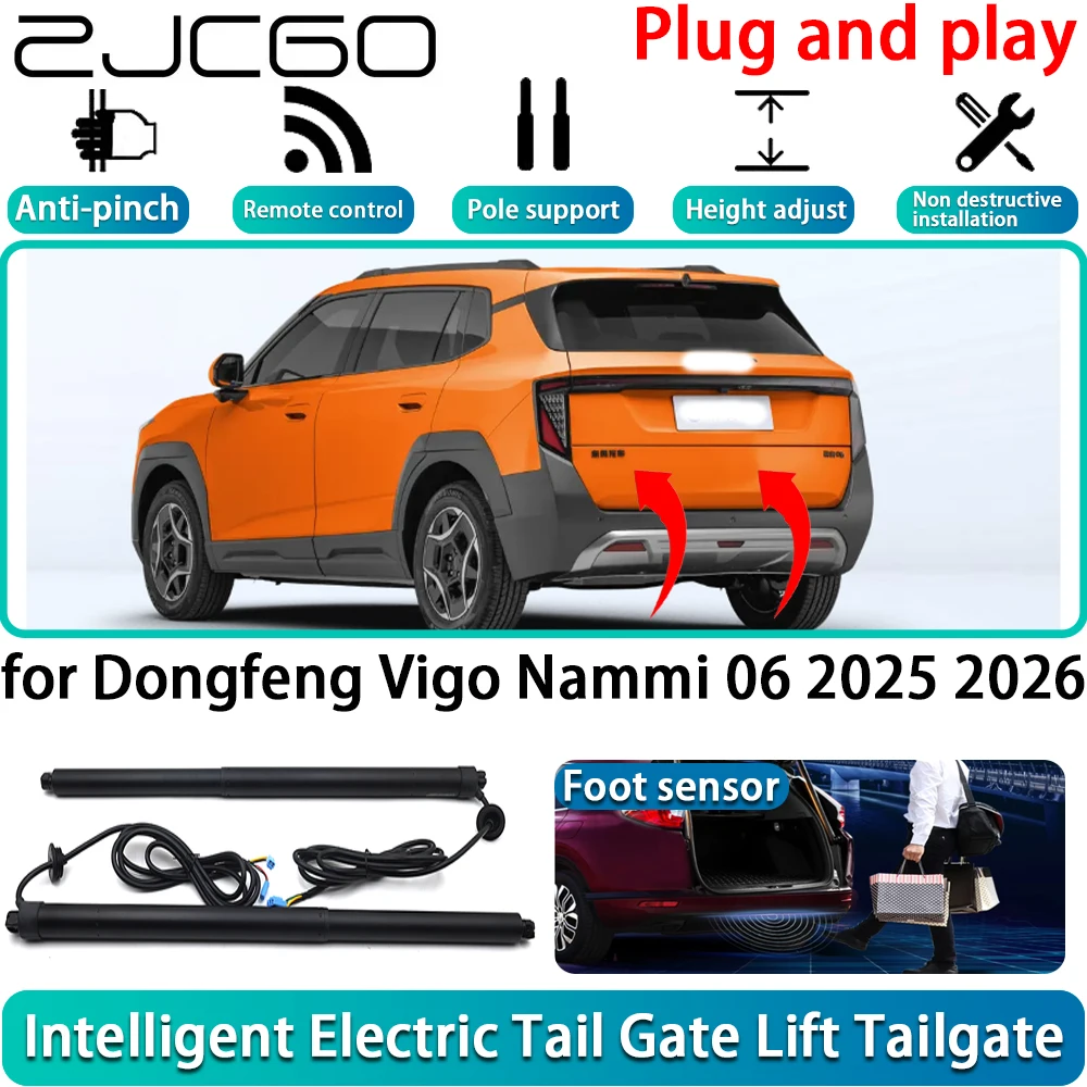 

ZJCGO for Dongfeng Vigo Nammi 06 2025 2026 Car Electric Powered Tailgate Power Liftgate Automatic Tailgate System Plug and Play
