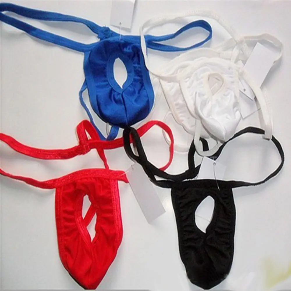 Mens Breathable Thong Sexy Hollow Out Underwear Mesh Mid Waist Briefs Comfortable Large Size Exotic Lingerie Men Underpants New