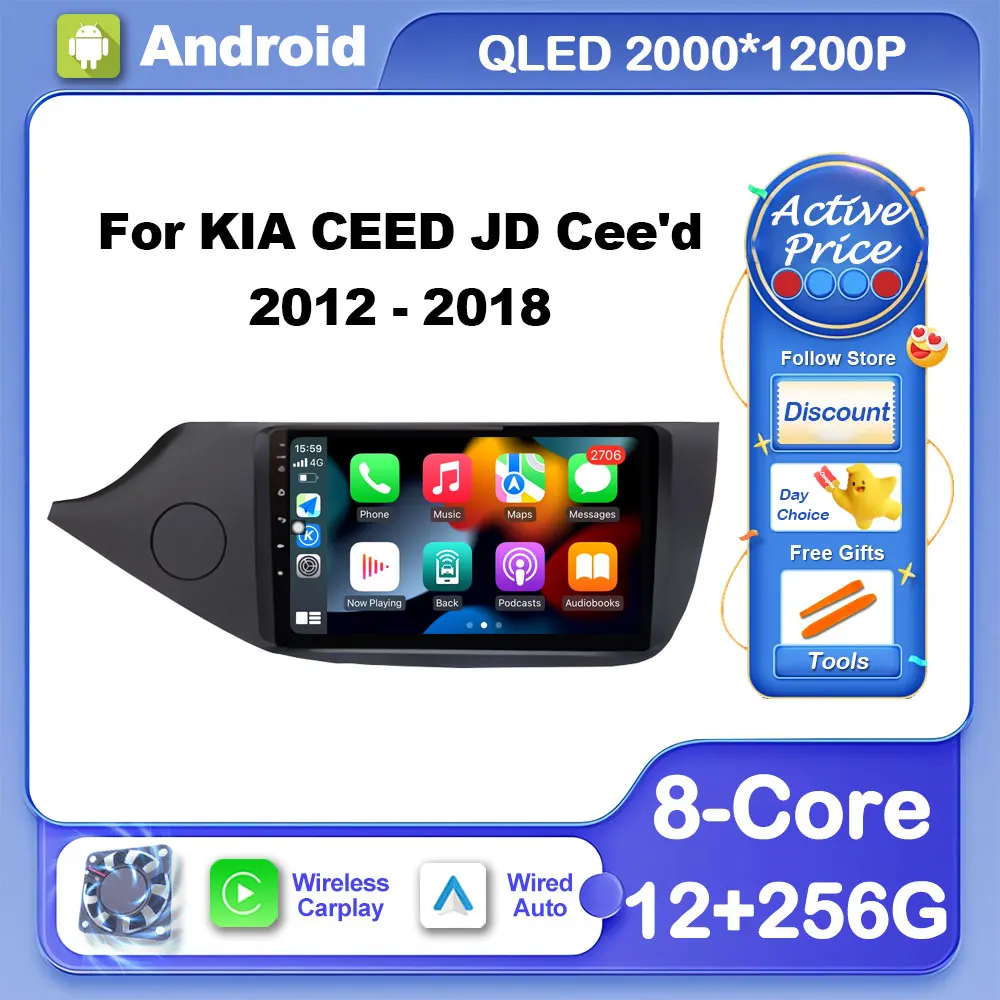 

Автомагнитола для KIA CEED JD Cee 'd 2012-2018, Android, мультимедийный видеоплеер, GPS-навигация, стерео, Carplay, авто, 4G, Wi-Fi