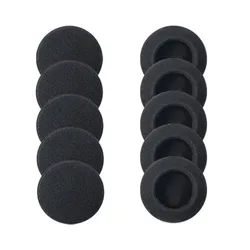 10Pcs 6cm Soft Foam Ear Pads, Headphone Eartips Replacement Sponge Covers, Headset Earpads Earmuffs,Round Earphone Covres