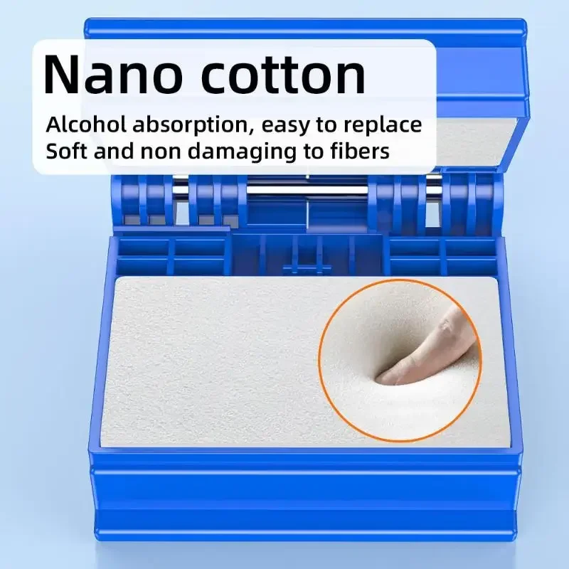 Optical Fiber Core Wiping Cleaning Tool Fiber Optic Cleaner With Cleaner Cotton/Alcohol Storage Bottle (Empties)
