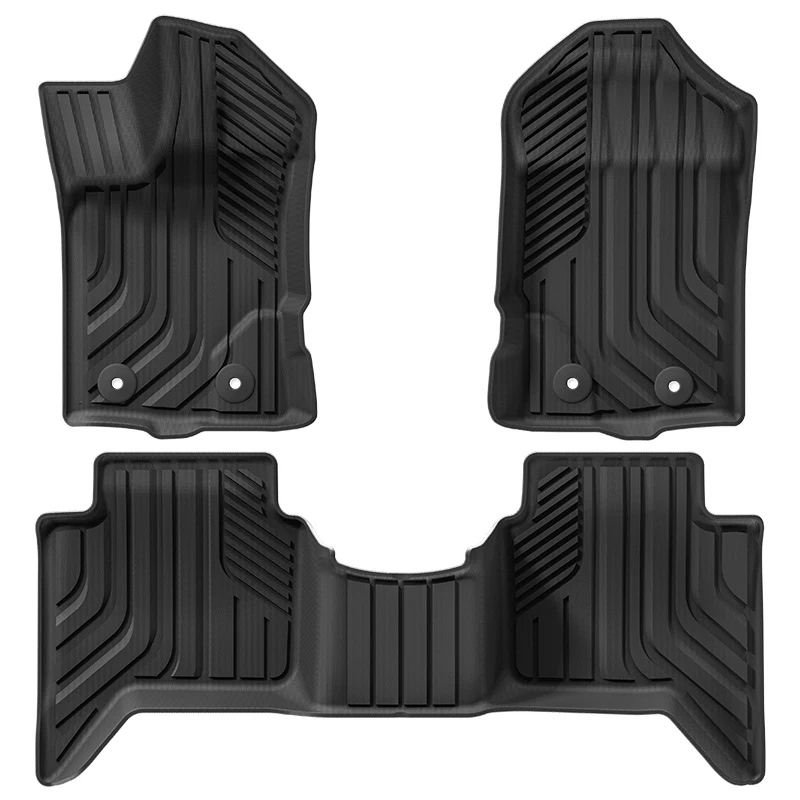 NEW For T9 2023 2024 Ford Ranger TPE Waterproof Floor Mat Left Drive All Climate Carpet Floor Mat 4X4 Ranger T9 Accessories