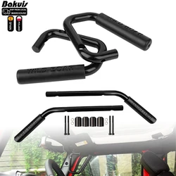 Front & Rear Grab Handle Kit Aluminum ABS Grab Bar for 2007-2018 Jeep Wrangler JK JKU Rubicon Sport Sahara (Black)