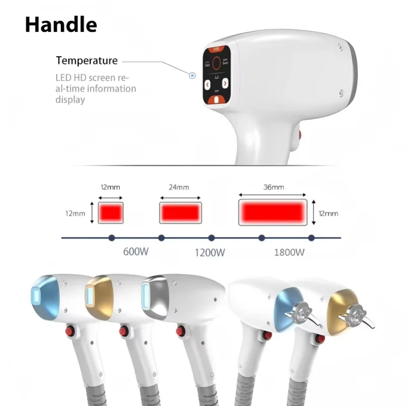 Medical CE TEC Cooling Ice Painless Titanium German Osram bar Commercial 808nm Diode Laser Hair Removal Machine