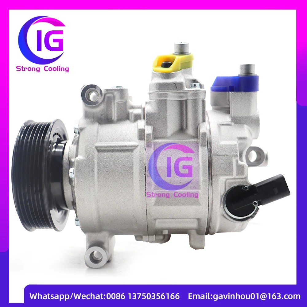 AC Compressor 6SEU14C For Volkswagen AMAROK TRANSPORTER MULTIVAN 2.0 TDI 7E0820803J 7E0820803H 447150-2601 447150-2603