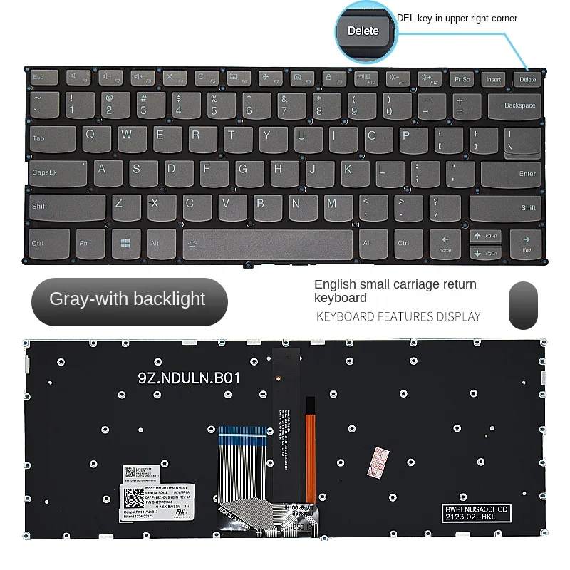 Replacement applicable for  Lenovo 6-14IKB 7000-13 K43 K42-80 V720 720S-14 320S-13 Laptop keyboard