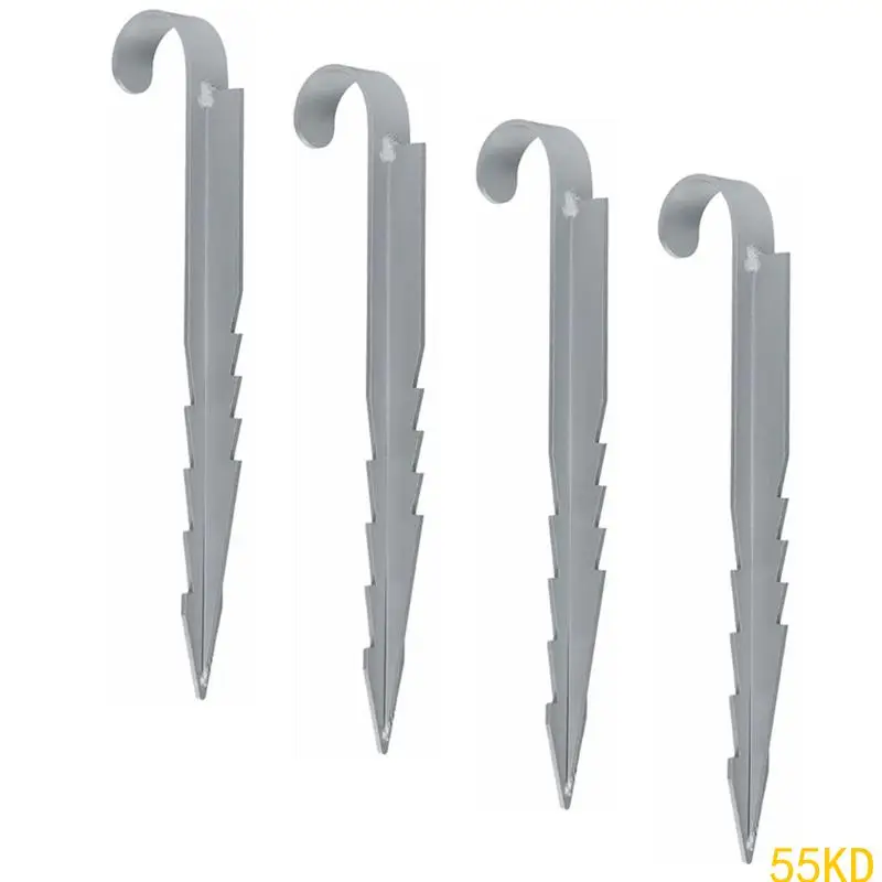 

55KD 4Pcs Heavy Duty Ground Stakes Universals Ground Hook Garden Landscape Anchoring Stakes Fixing Anchors for Swing Yard
