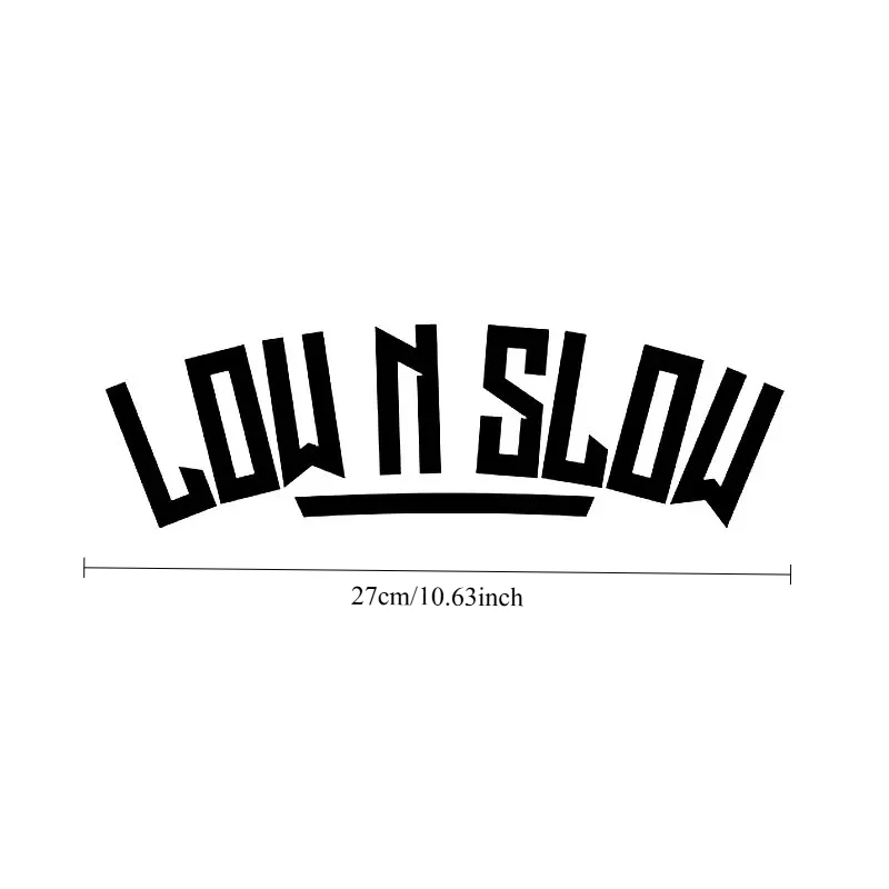 Body Bumpers Doors DIY Motorcycle Fuel Tanks, Waterproof Decorative Car Decals Low N Slow Personalized Car Window Stickers