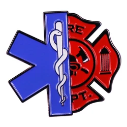 Emt Firefighter Enamel Pin Brooch Badge First Responder Gift