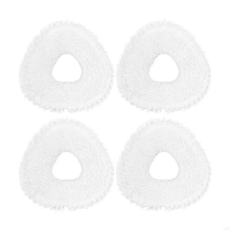 D0AB Pack of 4 Mop Cloths Sweeping Robot อะไหล่หุ่นยนต์ถูพื้นผ้าถูพื้น