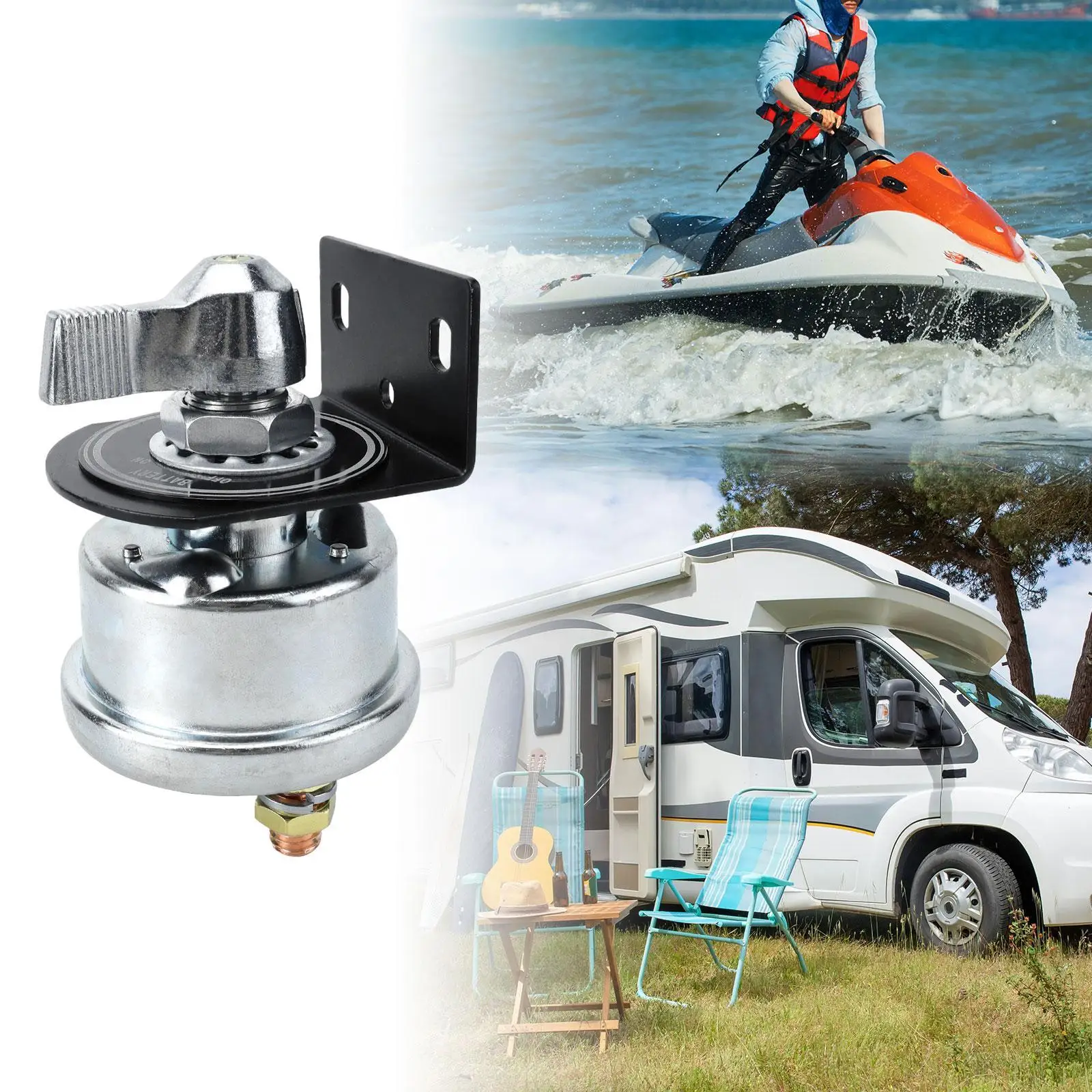 Battery Cut Off Switch 200A High Performance Isolator for Electrical System Safety RV Vehicle Truck