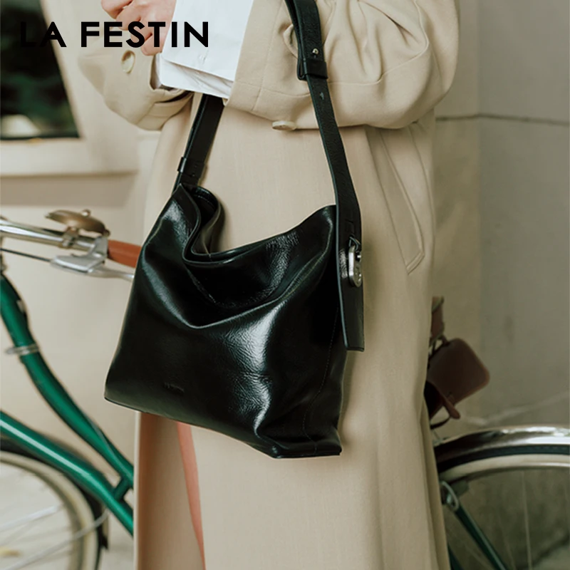 LA FESTIN Original Brand Bags for women trend 2024 Shoulder Bag Designer Luxury Handbag Female Bags Leather Bag