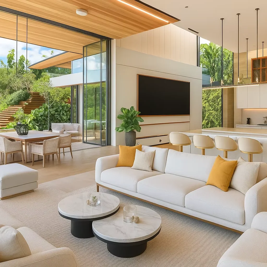 dj-OE Villa Custom Modern Luxury Eco-Friendly Solid Wood High Quality Full House Furniture Interior Designer Living Room Sets！