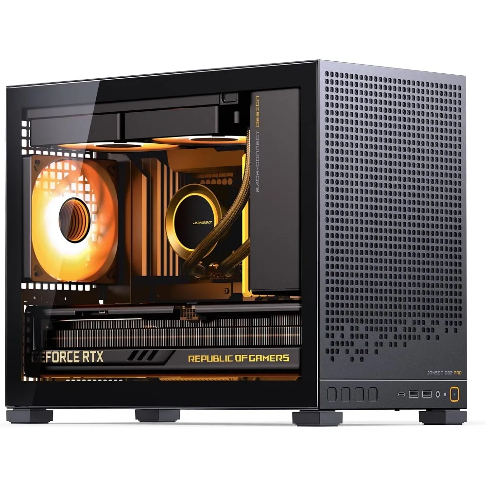 Micro-ATX PC Case: High-Compatibility, Supports 365mm GPU/240AIO/163mm Cooler, ATX/SFX PSU, USB3.2 Gaming