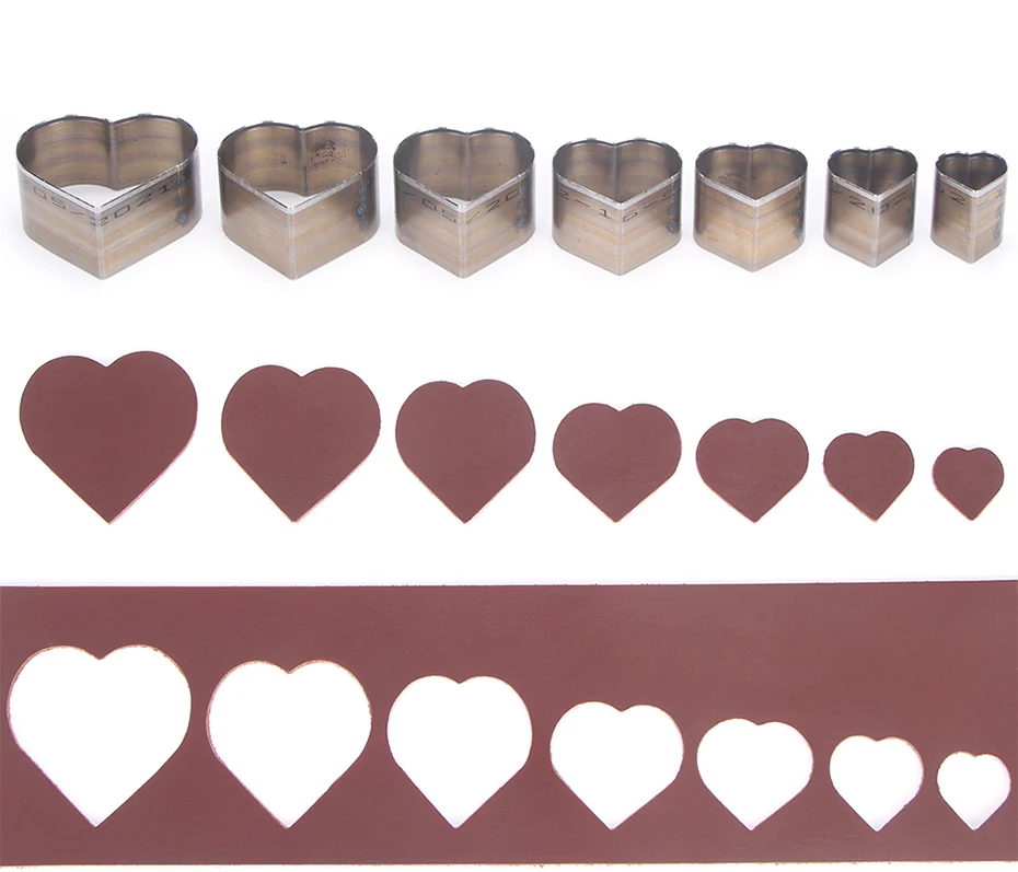 QJH 20–50 mm gestanzte Lederohrringe/Tropfenformschneider/8 Formen/Herz/Quadrat/Abgerundetes Quadrat/Dreieck/Hexagon/Pflaume/Tropfen/Blatt – Detail 23