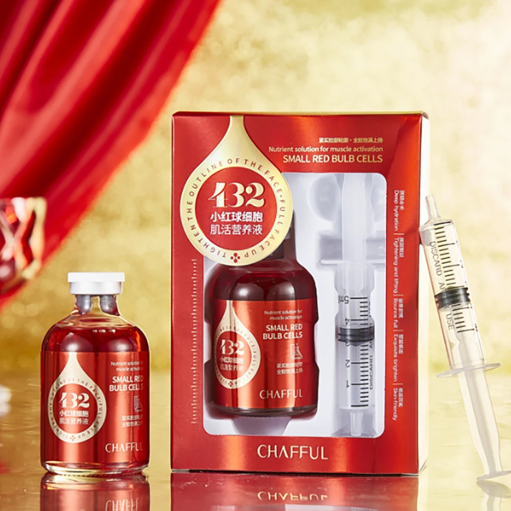 

Little Red Ball Cell Muscle Active Nutrient Solution Smooth Face Essence Brighten Moisturizing Skincare Anti Aging Face Serum