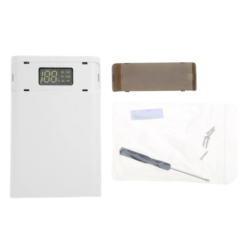 Dropship QC3.0 Dual USB Type-C PD 4x 18650 Batteria fai da te Box per Case Lightweigh