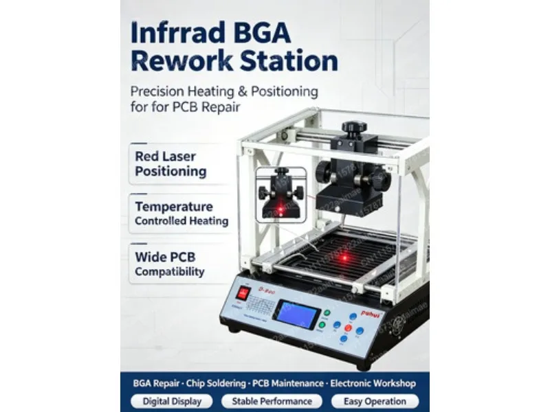 Infrared BGA Rework Station Intelligent Curve Heating Desoldering Table PID Temperature Control