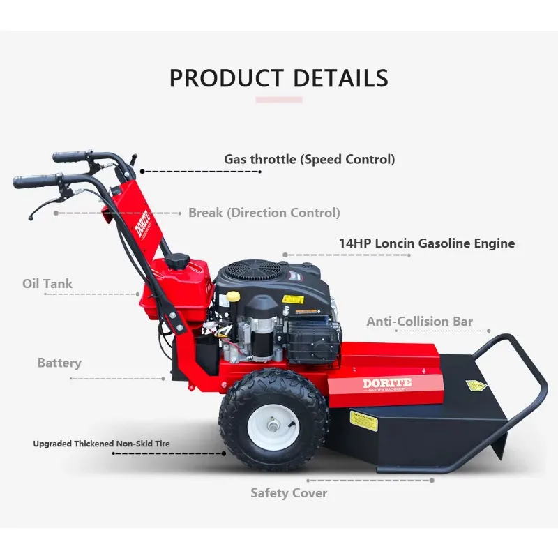 ماكينة مزرعة الغابات الملونة بقوة 14 حصان من K-MAXPOWER مقاس 20.5 بوصة