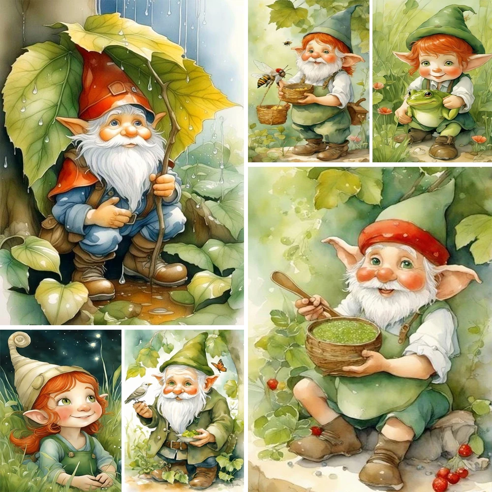 5D Diy Diamond Embroidery Cute Dwarves Full Drill Diamond Painting Needleworks Cross Stitch Home Decor