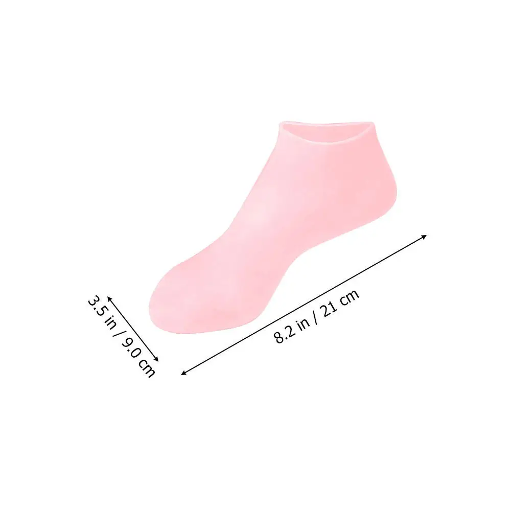 2Pairs Exfoliating Moisturizing Socks Foot Care Protective Sebs Anti-Cracking Foot Covers for Dry Cracked Skin view 4