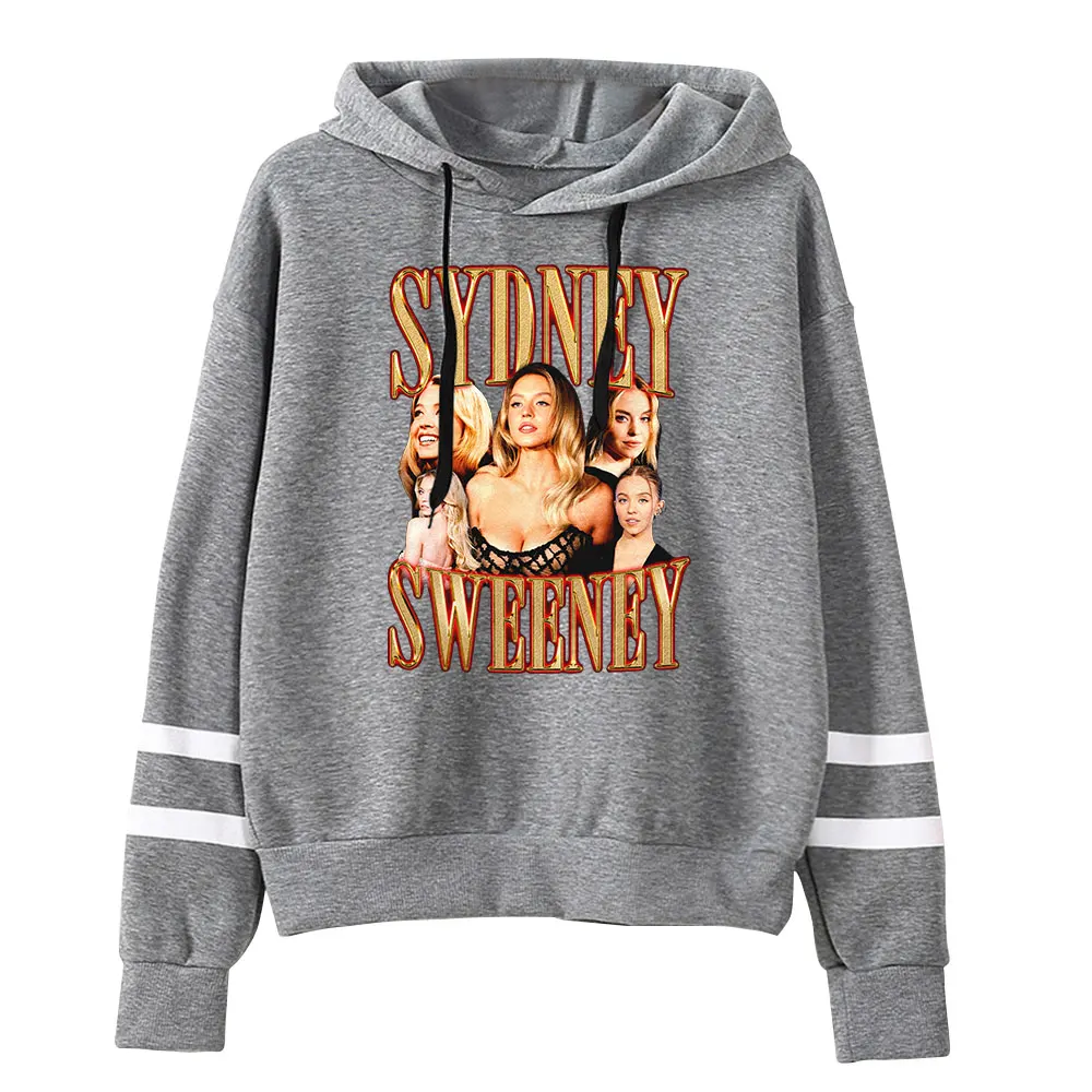Sydney Sweeney Vintage 90s Pullover Hoodie Merch Hoodie Fashion Tracksuit Sports Pullover Fashion Pullover Sweatshirt