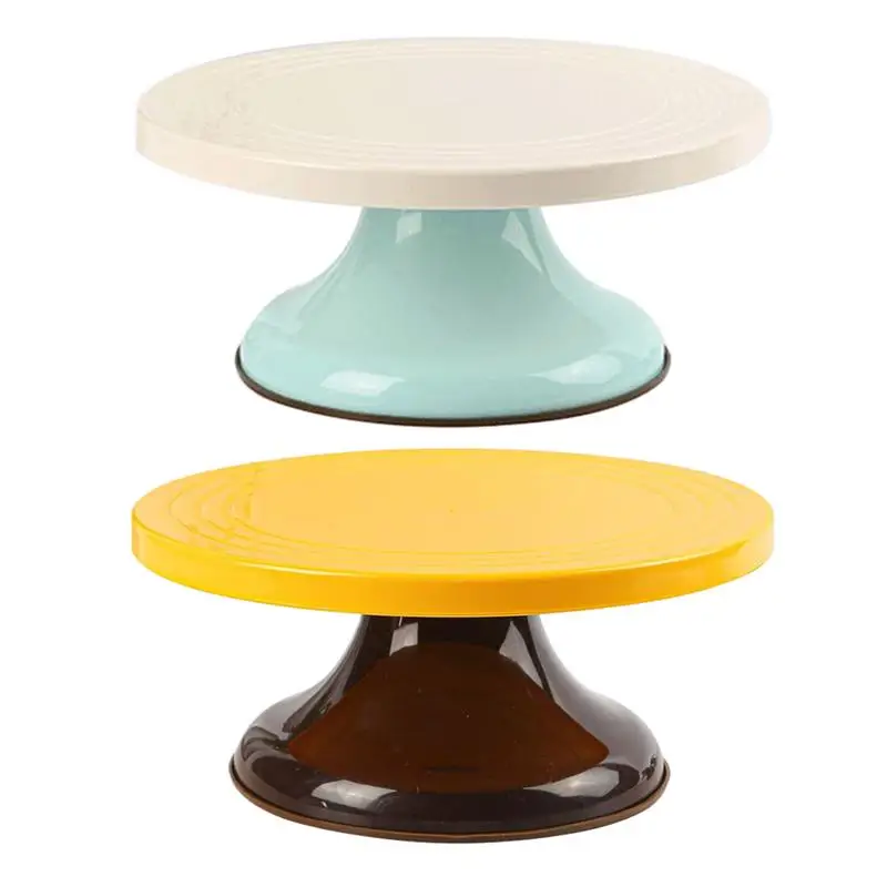 

360 Rotating Cake Stand Household Turntable Birthday Cake Serving and Presentation Base for Cupcake Dessert Display