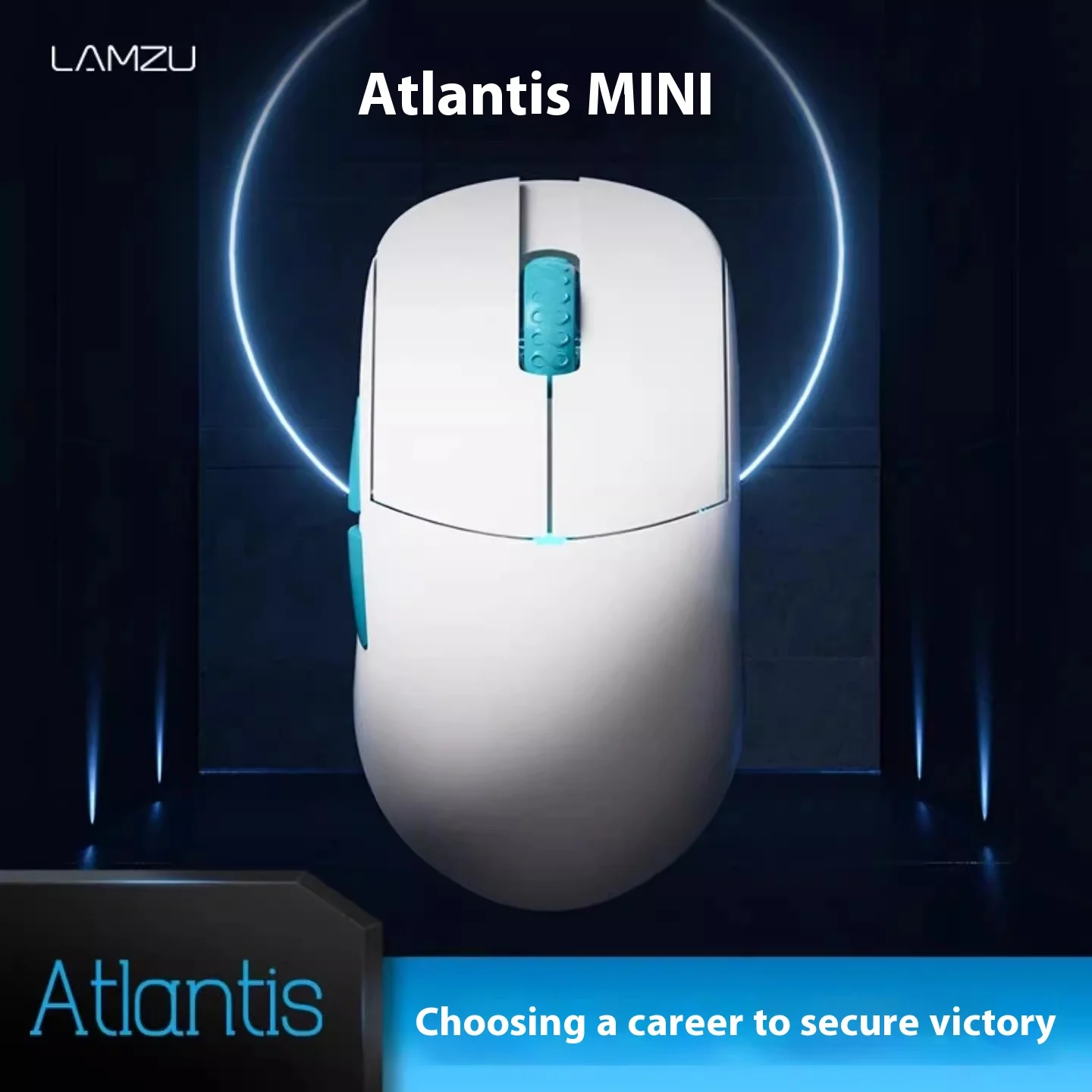 LAMZU ATLANTIS Mini Pro Wireless Mouse 3395 Sensor Nordic52840 4K 8K FPS Gaming Mouse Lightweight PC Gmaer Accessories Gifts