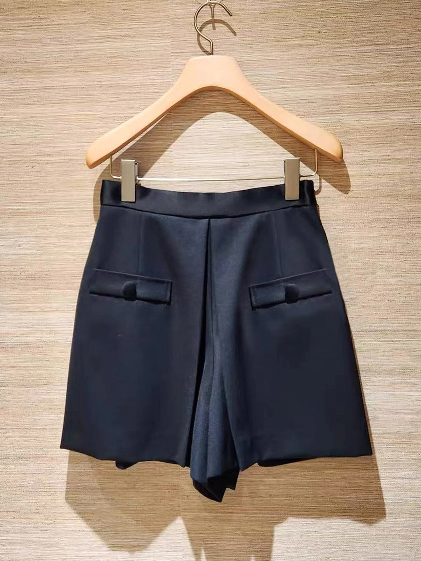 Pantaloni ort a gamba larga a vita alta da donna Casual Faionable Versatile Autunno Loose Fit Pendolarismo Sle Pantaloni dal taglio dritto