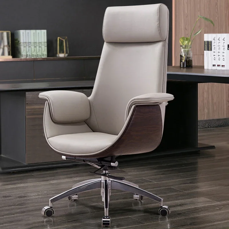 Modern Office Chair Lumbar Back Support Gaming Comfort Pad Swivel Ergonomic Wheels Chairs Executive  Luxury Furniture