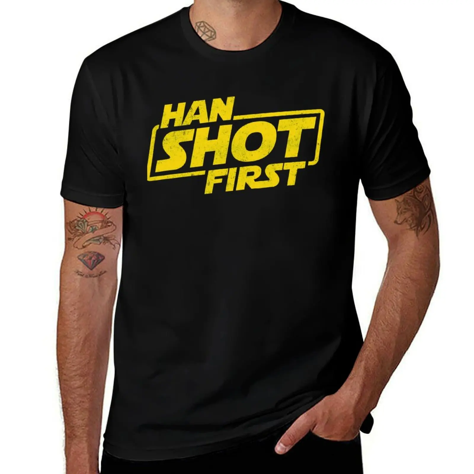 

Han Shot First, Geek Shirt, Han Shot first Fan Gift, Popular Culture gift Essential . T-Shirt t shirts cotton 100% T-Shirt