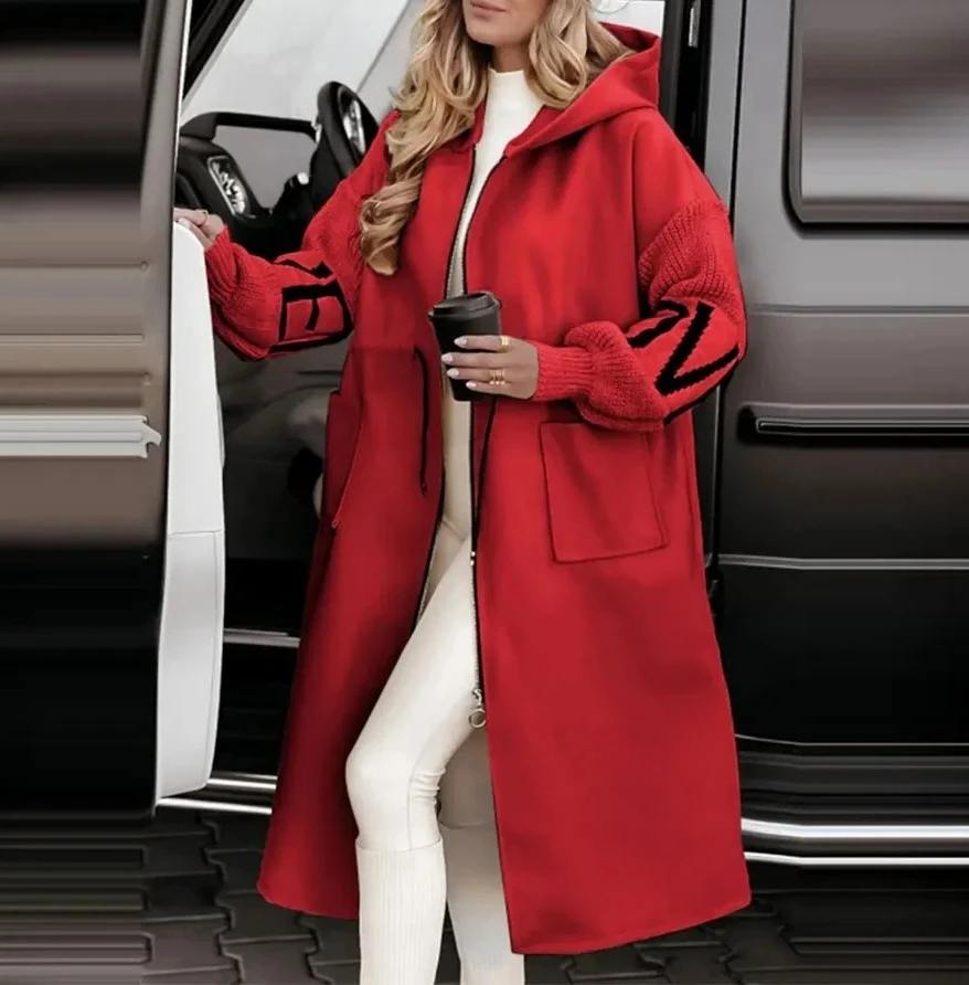 

Winter Women Parka Jacket Coat Long White Hoodie Thick Warm Coats Female New Elegant Casual Trendy Ladies Clothes