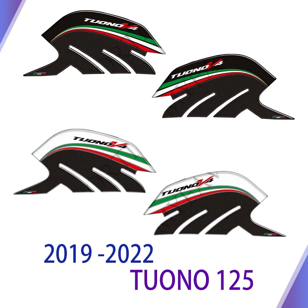 Kit d'autocollants de genou de moto pour Aprilia Tuono 125, Tuono125 2019-2022, autocollants de protection, poignées de coussinets précieux, gaz, mazout