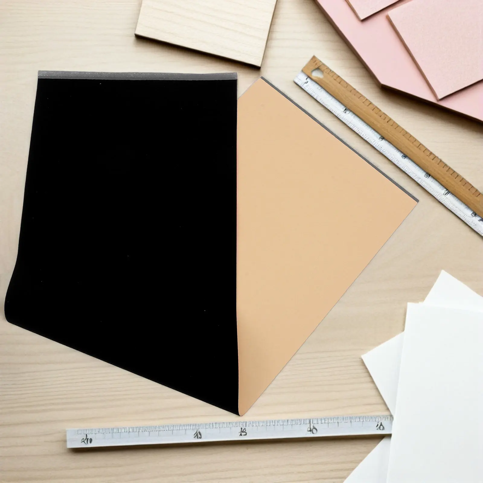 Adhesive Backed Felt Sheets Self Adhesive Drawer Liner For Craft Maker Black Flocked 6X61 Thick Soft Fabric - view 6