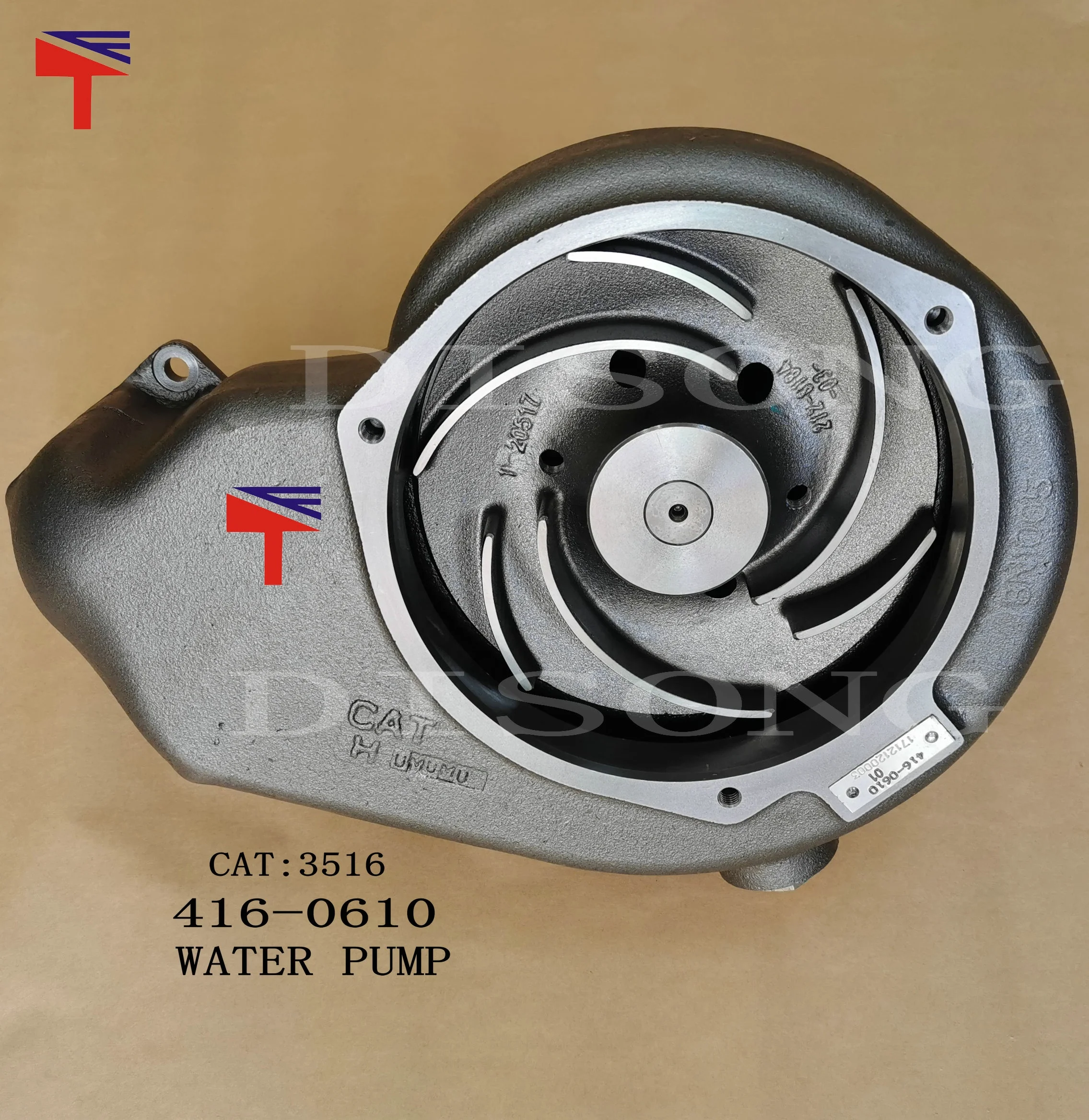 Diesel engine parts water pump 416-0610  for generator set dumptruck 777D truck 793 Buildozer  D11N engine 3508 3512 3516