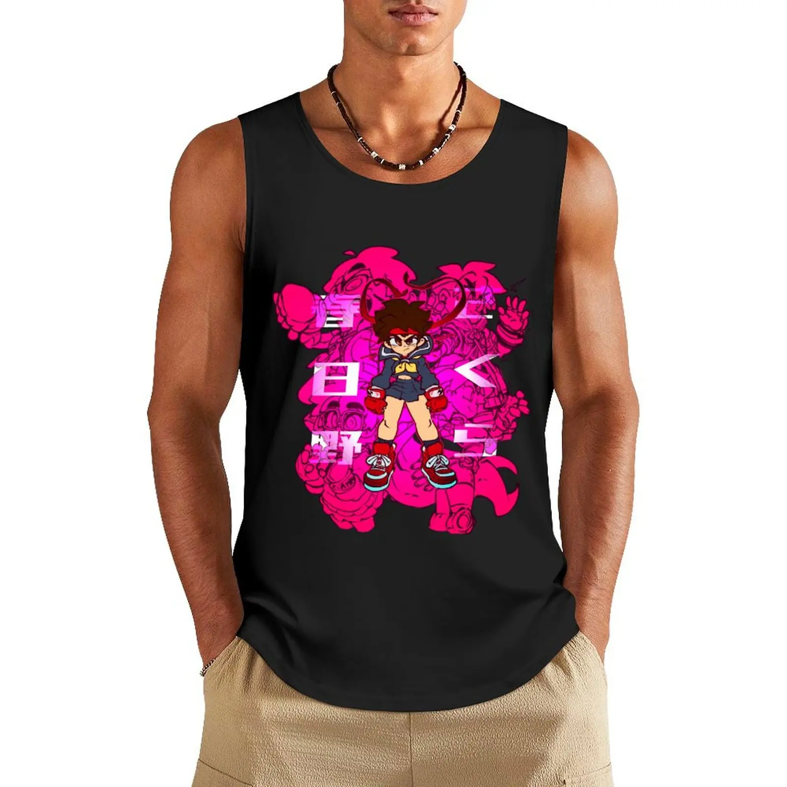 

Sakura Kasugano: The Sakuras Who Could Tank Top cool things T-shirt sports Japanese t-shirt summer 2025