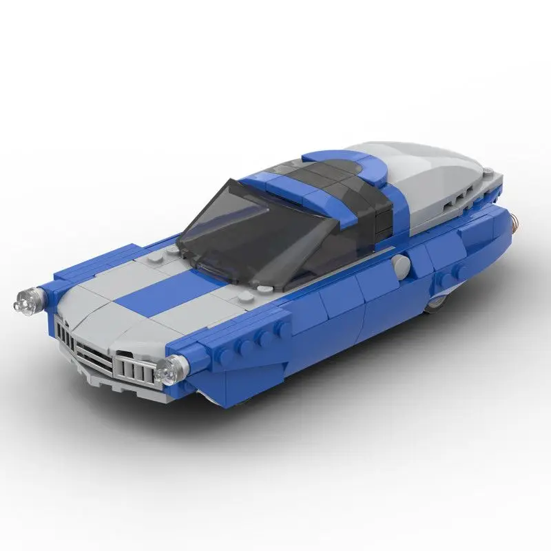 MOC 225 Piezas, Fantástico Auto Volador de Superhéroe, Bloques de Construcción, Modelo de Vehículo Flotante del Futuro, Ladrillos para Ensamblaje DIY, Regalo para Adultos