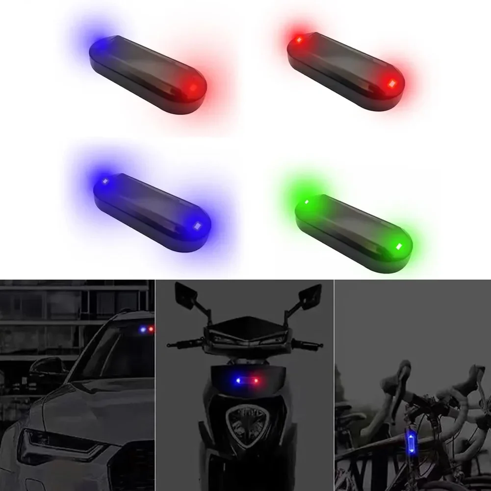 

Car Fake Security Light Solar Powered Simulated Dummy Alarm Wireless Solar Alarm Light Simulated Anti-Theft Flashing LED Lamp