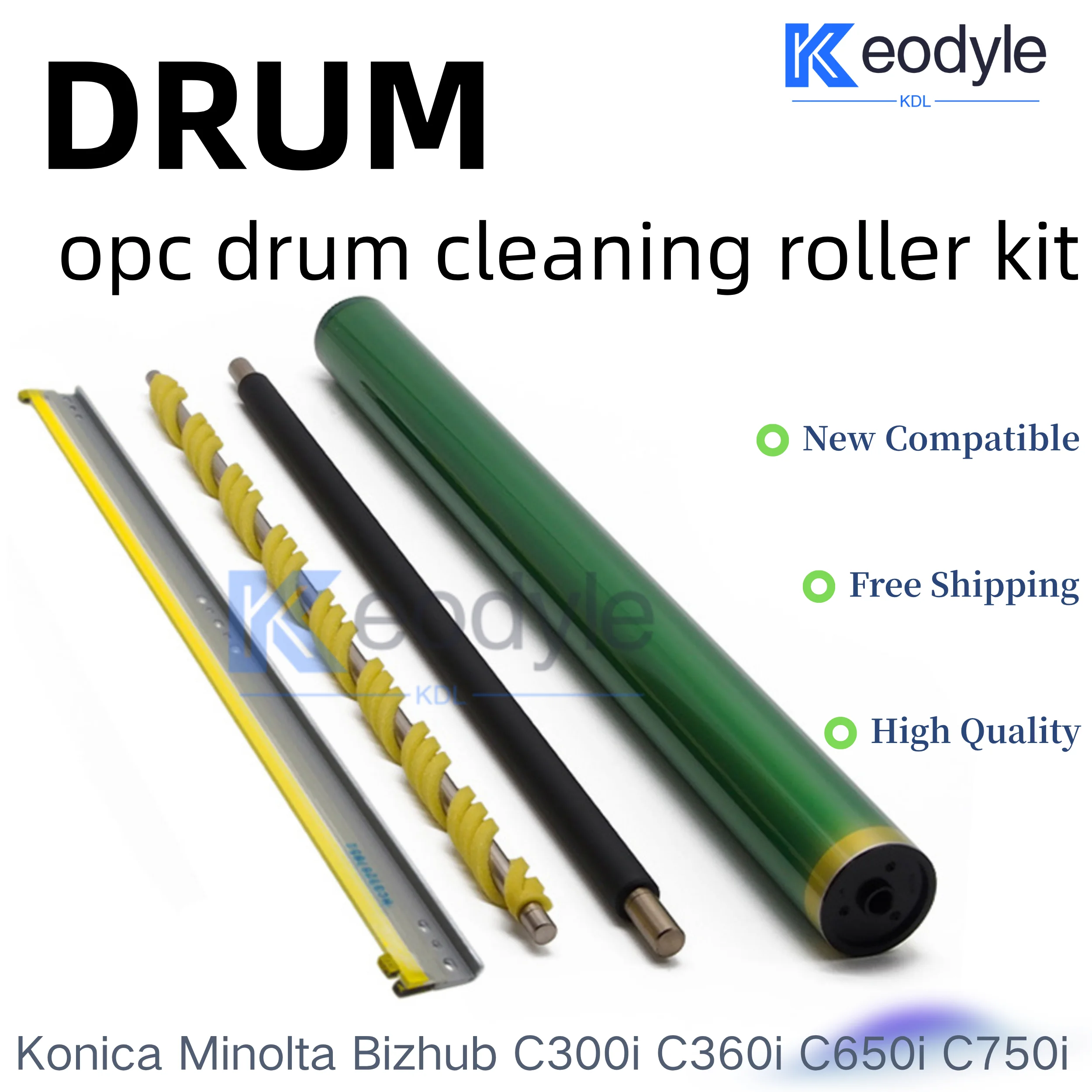 OPC Drum Kit For Bizhub C250i 300i 360i 450i 550i 650i 750i 7130i Black Drum Cleaning Blade Roller pcr Weighted opc drum parts