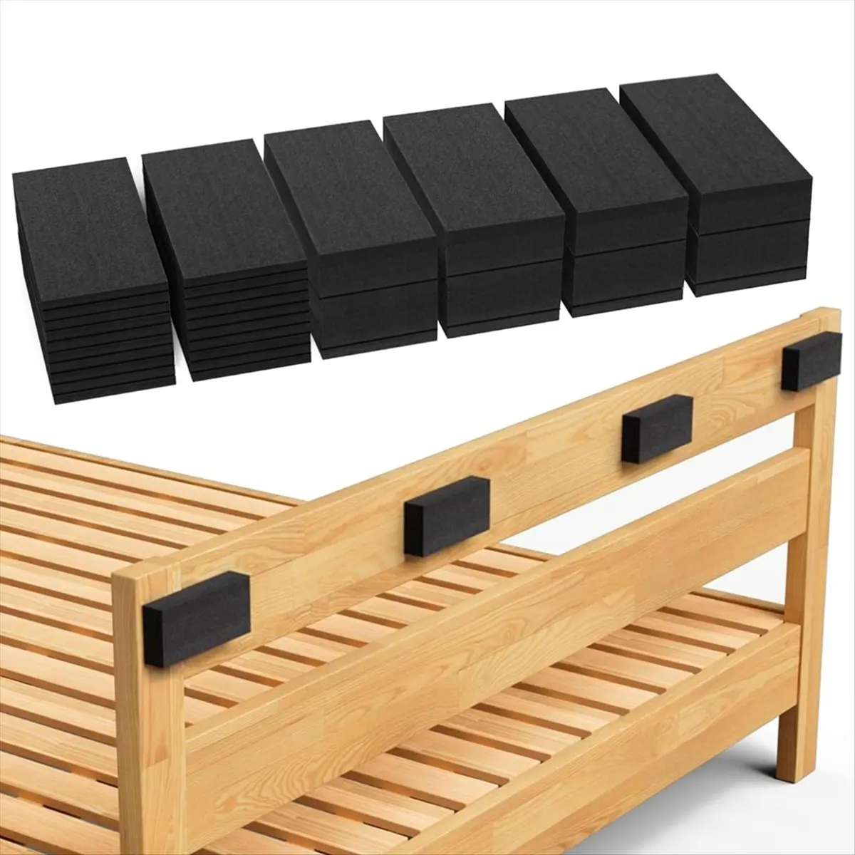 Best of 2026 32Pcs Eva Foam Headboard Stoppers for Wall,Thicker Bed Stoppers for Headboard,Furniture Wall Protectors,40 X 80 mm